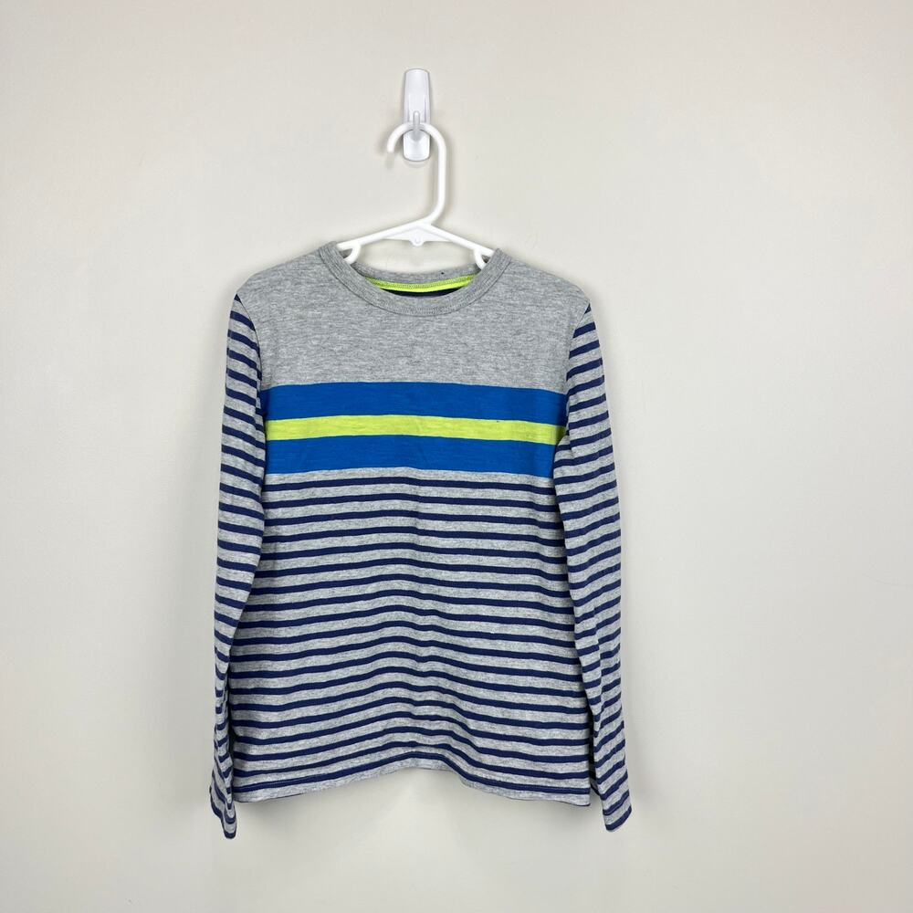 Mini Boden Mixed Stripe Long Sleeve Tee Shirt 8-9